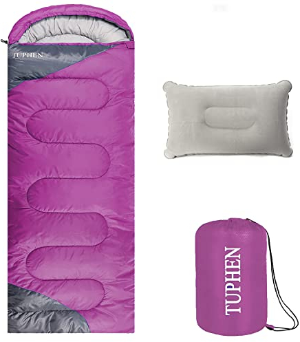 Schlafsack - 3-4 Jahreszeiten Camping Schlafsäcke für Erwachsene Kinder Mädchen Jungen - kompakter Schlafsack für Wandern, Rucksacktourismus - leichtes wasserdichtes verpackbares Reisegepäck