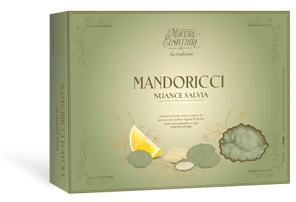 Confetti Maxtris Mandoricci con Mandorla, Nuance Salvia