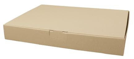 Maxibriefkartons Maxibrief Versandkarton für DHL DPD GLS Deutsche Post Hermes Warensendung Büchersendung mit Steckverschluss (Braun, 50x MB4-260 x 180 x 50 mm)