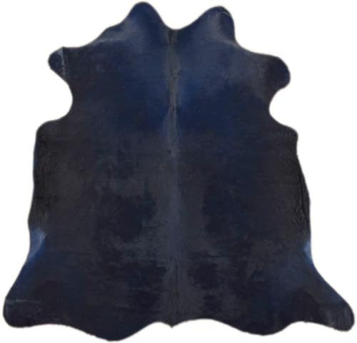 Kuhfelle Online & Nomad KUHFELL Marine BLAU GEFÄRBT 180 x 200 cm KUHFELL Teppich DUNKELBLAU