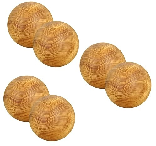 MAGICLULU 3er-sets Massage-hände Aus Holz Yoga-werkzeug Für Handübungen Muskelentspannung Klein Leicht Rund Glattes Design 2 Stück X 3