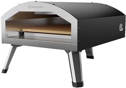 Electric Pizza Oven for Indoor and Outdoor Use, BBQ Pizza Oven for Garden, Electric Indoor Pizza Maker with 12-Inch Pizza Stone for Homemade Pizzas, Cook Authentic Pizza in 2 Minutes
