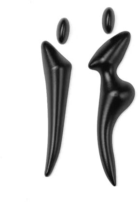 Toilettenschild, Metall-Badezimmerschild for Männer und Frauen, Toilettenschilder for Unternehmen, Badezimmertürschilder, Badezimmerbeschilderung(Black)