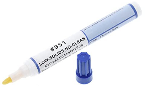 Soldering Flux Pen Soldering Rosin Flux Pen 951 Low-Solid Non-Clean 10ml for DIY Welding Repair Electronics Tabbing Wire Soldering