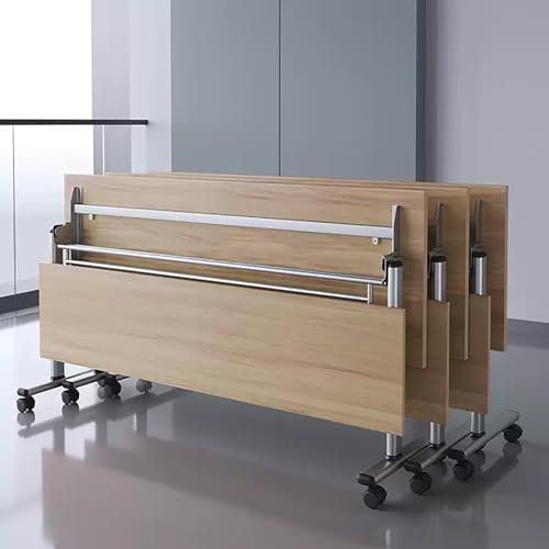 3PCS Klappbarer Konferenztisch, Schreibtisch Klappbar, Mobiler Schulungstisch, Klapp Schulungs Seminartisch, Mobiler Faltbarer Konferenztisch, Für Büro Klassenzimmer Seminarräume(120*50*75cm/47.2*19.7