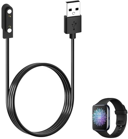 Chargeur Montre connectée, Câble Chargement Magnétiquepour Montres Connectées, Câble USB 2 Pins 7.62mm Broches chargeur magnétique, Compatible avec Divers Modèles de Smartwatch, Modèle A + Modèle B