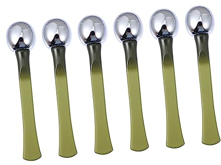 CTIRCHIU Augencreme Stab Metall 6 Stück Hautpflege Massagegerät Zur Durchblutungsförderung Kompakt Für Make up Und Augenringe Tragbar