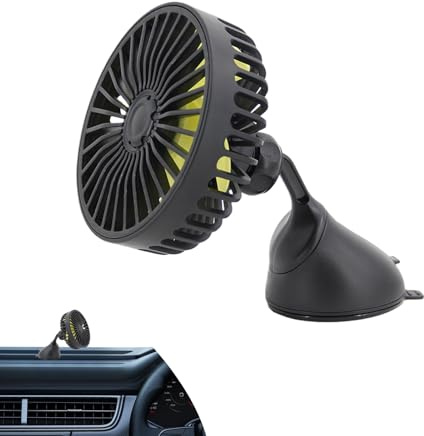 Wpsagek Tragbarer Auto Ventilator - Kompakter Ventilator Mit Starker Luftzirkulation Für Fahrzeuge | 5V USB Kompaktlüfter Elektrischer Luftzirkulator Für Haus Auto Reisen Camping