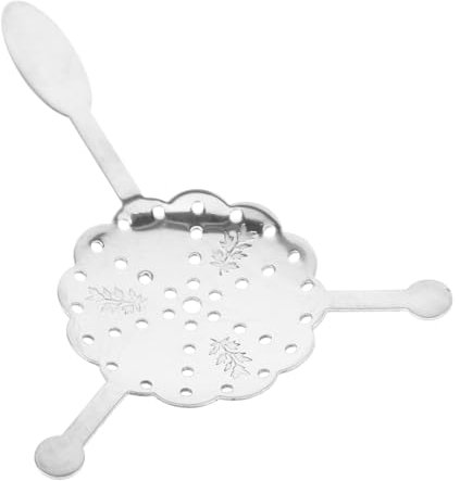 PRETYZOOM Cuchara de absenta cucharón Accesorio de absenta Cuchara de Bar de absenta Fuente de absenta cucharas de Acero Inoxidable gotero de absenta de Metal Acero Inoxidable 304 Plata