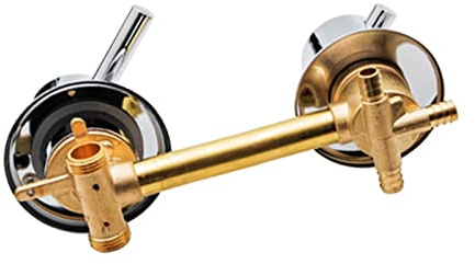 Robinet de douche en laiton mitigeur à 3 voies avec cartouche en céramique 10/12,5/14,5 cm bec réglable poignée épaisse pour salle de bain cabine de douche.