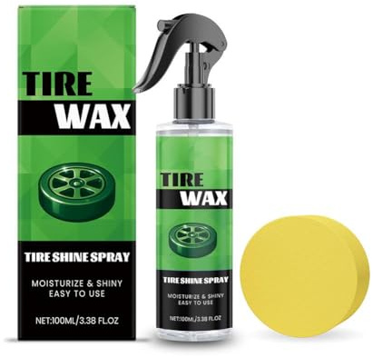 Spray de brillo de neumáticos de 100 ml, revestimiento brillante de plástico, restaurador de ruedas, agente de pulido de coche, abrillantador, aplicador automático, limpiador húmedo, spray Exoforma
