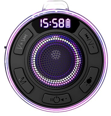 Altoparlante portatile – Lettori intelligenti wireless | Altoparlante subwoofer portatile impermeabile per esterni, per feste, cortile, garage, falò, notti, escursionismo, ciclismo, campeggio