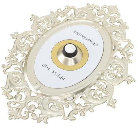 ERYUE Targa Ornamentale con Pulsante Decorativo per Campanello per Porta in Stile Europeo Vintage Un'elegante Decorazione Domestica, Regalo Ufficio