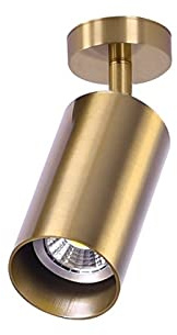 Nordic Brass Surface Mounted Spotlight LED Spotlight Adjust Rotation Living Room Bedside Background Wall Gold All Bronze Ceiling Light Lamp Downlight GU10 Light Source Warm Light Interesting