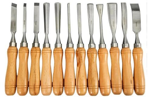 12 pezzi set di scalpelli a mano for intaglio del legno coltello da tornio tornitura fai te sgorbie for la lavorazione strumenti for carpenteria