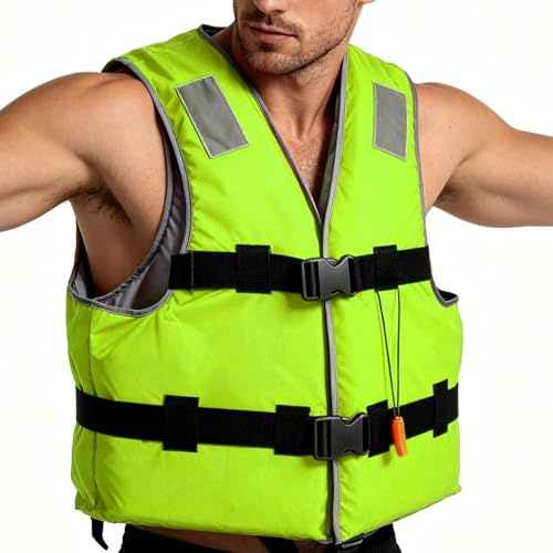 shjxi Giubbotto Salvagente Adulto | Giacca Da Piscina Per Adulti Con Cinturino Regolabile,Gilet Di Salvataggio Da Piscina,Per Pesca, Kayak, Stand Up Paddleboard, Surf, Vela, Rafting, Lago e Fiume