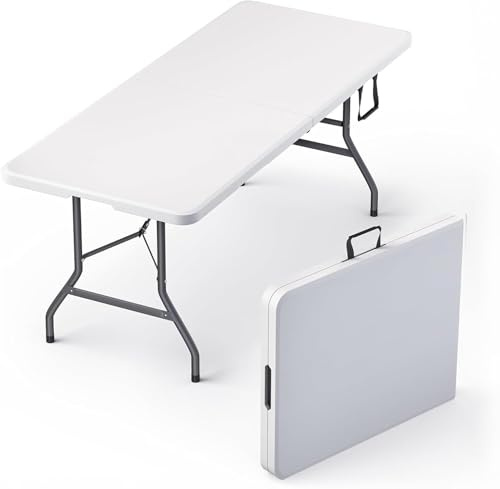 LPVS Table Pliante 180x70x74 cm - Jardin Extérieur Camping 6/8 Personnes