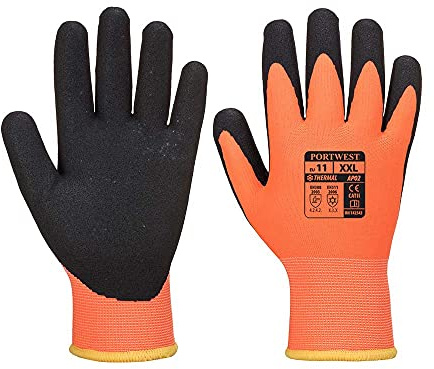 Portwest AP02 Thermo Grip Pro Ultra Glove Orange/Black, Large