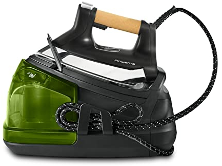Rowenta DG8666 Perfect Steam Pro, Ferro da Stiro con Caldaia, Pressione Fino a 7.3 Bar, 1.1 Litri, Colpo Vapore 470 g/min, Ferro da Stiro a Vapore con Tecnologia Eco Intelligence, verde