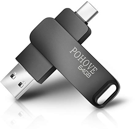 Chiavetta USB 64 GB, USB 3.0 Pennetta USB 64 GB Type C OTG Penna USB 64 giga USB C MINI Pen Drive 64GB per PC/MacBook/Tablet/Smartphone Huawei, Xiaomi, Oneplus