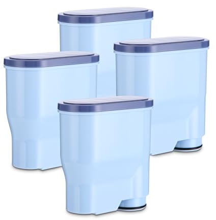 Uppsättning av 4 reservvattenfilter kompatibla med Philips® AquaClean® CA6903/10,CA6903/22, kompatibel med Saeco® och vattenfilter philips helautomatisk kaffemaskin