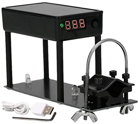 Chronographe balistique 1/2 – Testeur de balle, compteur de vitesse de tir | 4 côtés design ballistique, compteur de vitesse de flèche de tir avec surcharge, protection contre les courts-circuits pour