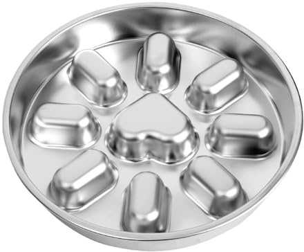 Anti-gobbling hundskål, rostfria slow feeder hundskålar, husdjursmatare som saktar ner matkonsumtionen för små och medelstora hundar
