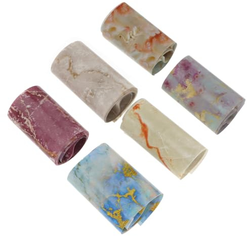 Ipetboom Carta Per Trasferimento Unghie Motivo Marmo Set 6 Pezzi Decorazione Manicure Fai Da Te Accessori Per Nail Art Uso Professionale e Domestico