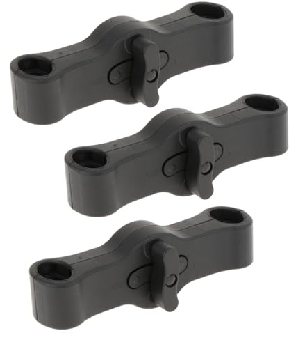 Fiocias 3 Piezas Conector para Cochecito de Bebé Adaptador Universal Gemelar Enganche Ajustable Gancho para Uso en Parques Salidas Familiares Cuidado Parental, para leclerc