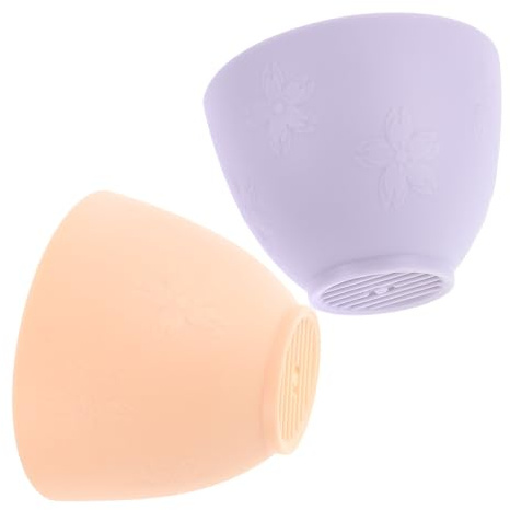 UKCOCO Silikonschalen 2 Stück mit Kirschblütenmuster von Dekorative Selbstgemacht Beauty Schalen zum Mischen und Rühren für Professionelle Hautpflege Zuhause