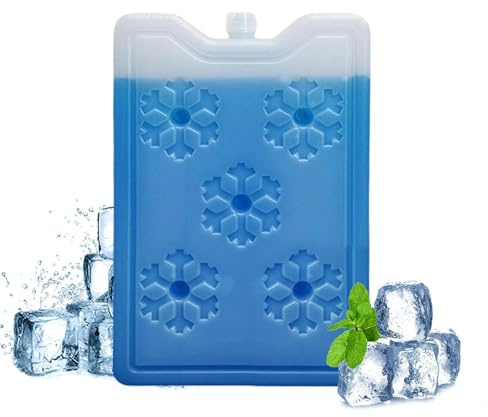 Genérico Accumulatori di ghiaccio per frigoriferi, refrigerante sottile e durevole, pacchetti congelatore in gel, blocco ghiaccio duro, viaggi, picnic, campeggio, escursionismo, bevande, latte materno
