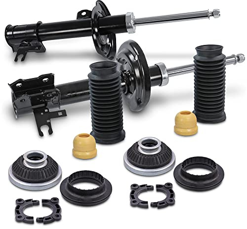 BESTPRICE 2x amortisseurs ˆ gaz avant jambe de suspension y compris roulements de d™me &, kit anti-poussi re, Compatible avec OPEL ASTRA H (A04), ASTRA H Caravan (A04), ASTRA H GTC (A04)
