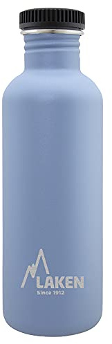 Laken sehr robuste Edelstahlflasche 1 l Silber