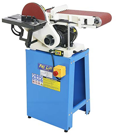 Pro-Lift-Werkzeuge Bandschleifer Tellerschleifer 750W Bandschleifmaschine 230V Schleifmaschine Grinder Metall Holz Schleifer Schleifgerät Profi schwenkbar