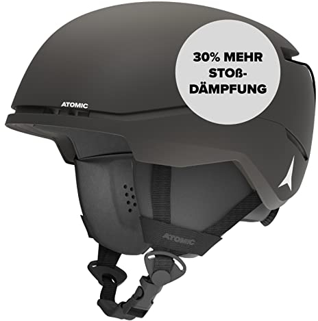 ATOMIC FOUR JR Skihelm für Kinder & Jugendliche - Schwarz - Größe XS - Max. Sicherheit bei Aufprällen - Innovatives Belüftungssystem - Kopfumfang 48-52 cm