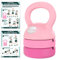Polyfit Adjustable Kettlebell - 5 lbs, 8 lbs, 12 lbs Kettlebell Weights Set for Home Gym - Pink