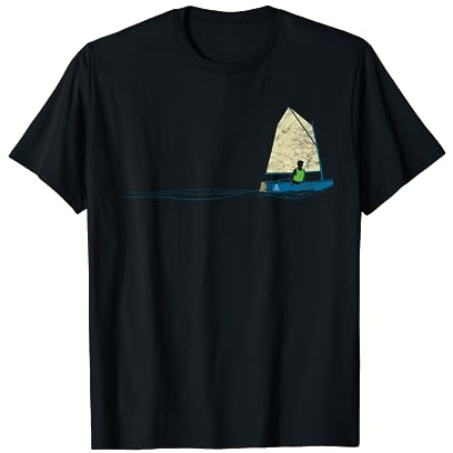 Laser Dinghy Segelsport Segeln Seitenwind Segelboot Segler T-Shirt