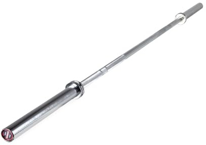 BOOMFIT Olympische Langhantel 20 kg 220 cm | Hantelstange Ø 50 mm Hülsen Ø 30 mm Griff verchromt | Tragfähigkeit bis 455 kg | Ideal Powerlifting Bankdrücken Kniebeugen Home Gym