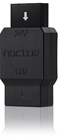 Noctua NA-VC1, Convertidor Reductor de Tensión 24V-12V Ventiladores 4 Pines | Permite Ventiladores 12 V en Sistemas de 24 V. Paso Señales PWM y RPM, Potencia Max Salida 9W, Protección Polaridad Inversa