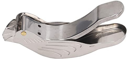 Miskall Exprimidor Manual de Limón, 2 Exprimidores de Acero Inoxidable 304, Exprimidor de Frutas Portátil para Barra (Pajarito)