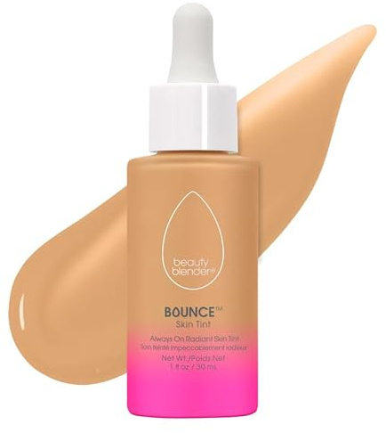 Beautyblender 12-Hour Always on Radiant Skin Tint, Breathable Serum Foundation Stays Put for All Day Long Wear, Infused with Hyaluronic Acid & Niacinamide, Medium 2