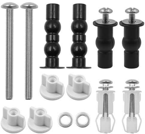 WANGCL Schrauben für Toilettensitz, Edelstahl-Montageset, Universal-WC-Sitz, Toilettensitz-Reparaturteile