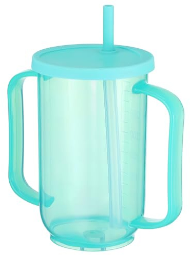 Baluue Trinkbecher Für Behinderte Patienten Und Schwangere Erstickungssicherer Becher Mit Geneigter Öffnung Wasserbecher Für Ältere Menschen Praktische Trinkhilfe Für Alltagshilfen