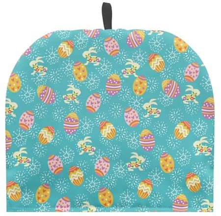 Hechitok Egg Rabbit Tea Cosy, Insulated Tea Pot Dust Cover Soft Fabric Cloth Cover for Kicthen Kettle Tabletop Decorations Kitchen Accessories