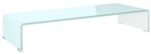 QZZCED TV-Sideboard Fernsehschrank TV-Ständer tv Tisch TV-Aufsatz/Monitorerhöhung Glas Grün 80x30x13 cm für Wohnzimmer Schlafzimmer Unterhaltungsgerät