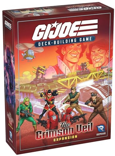 Renegade Games: G.I. Joe Deck-Building Game: The Crimson Veil Expansion - Neue Spielerkarten & 2 Missionen, Intel Würfel, ab 14 Jahren, 1-4 Spieler, 30-70 Min