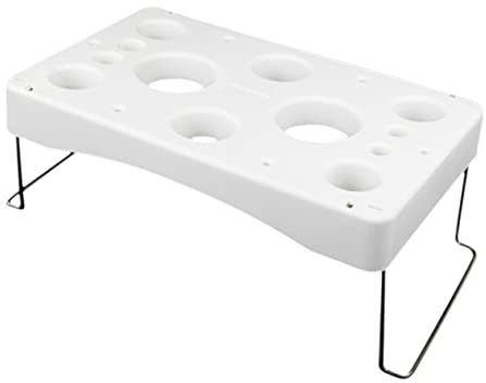 Alipis Piping Bags Storage Holder Pastry Bags Tray Stand Plastic Cake Work Table Icing Nozzles Rack for Cake Decorating Supplies
