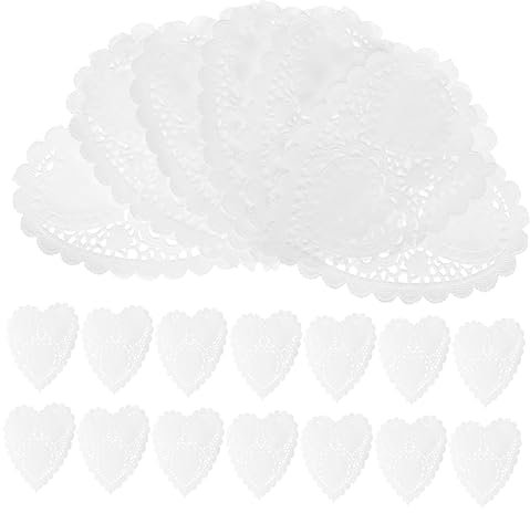 KICHOUSE 300pezzi Carrelli Per Piatti Forma Centrini Per Dessert Tovagliette Usa e Getta Decorazioni Per Matrimoni e Compleanni