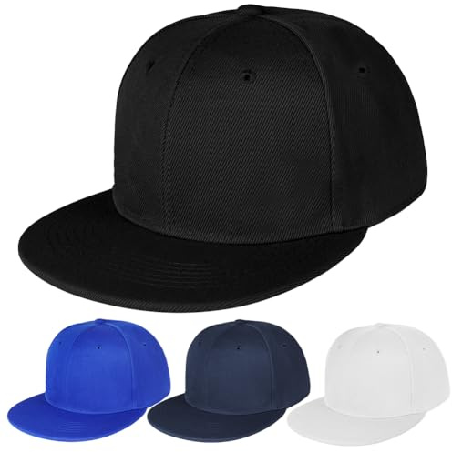 BSBUY Unisex Flat Bill Visor Cappello Regolabile - Sport High Top Hip Hop Baseball Cap for Pesca, Tennis, Corsa