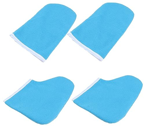 LRXIYODE Paraffintherapie Handschuhe und Fußüberzüge Satz Wachsbad Wärmespeicher Socken Baumwollstoff für Fuß und Handpflege im Spa und Zuhause